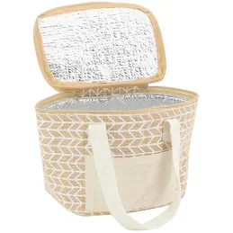 Sac lunch isotherme en jute