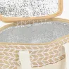Sac lunch isotherme en jute