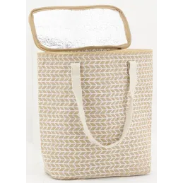 Sac lunch isotherme en jute
