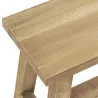 Banc en acajou naturel
