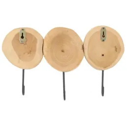 Patère ronde en teck 3 crochets - Arden