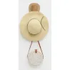 Patère ronde 1 crochet en teck et métal - Arden
