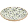 Grande corbeille en bois de manguier et résine - Olives