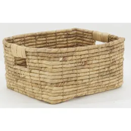 Corbeilles de rangement en jacinthe roulée