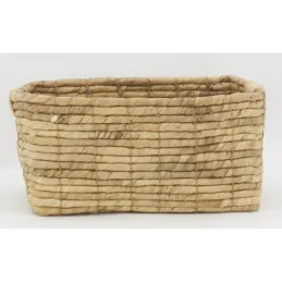 Corbeilles de rangement en jacinthe roulée