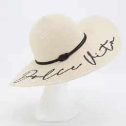 Chapeau femme en papier cordé Dolce Vita