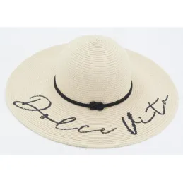 Chapeau femme en papier cordé Dolce Vita