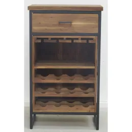 Meuble bar en bois recyclé