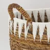 Corbeilles rondes en bananier et coton (lot de 3)