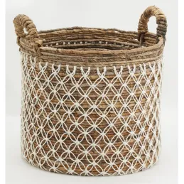 Corbeilles de rangement en bananier et coton