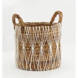 Corbeilles de rangement en bananier et coton