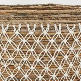 Corbeilles de rangement en bananier et coton