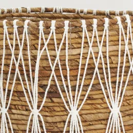 Corbeilles de rangement en bananier et coton