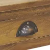 Table de nuit en acajou naturel