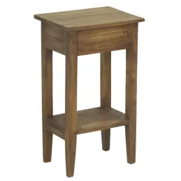 Table de nuit en acajou naturel