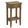 Table de nuit en acajou naturel