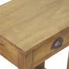 Table de nuit en acajou naturel