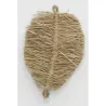 Décorations murales en jute naturel Feuille (lot de 2)
