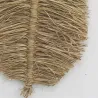 Décorations murales en jute naturel Feuille (lot de 2)