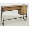 Console en bois recyclé et métal 3 tiroirs