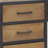 Console en bois recyclé et métal 3 tiroirs