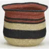Cache-pots en jonc teinté