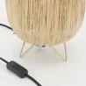 Lampe à poser en raphia Kenya