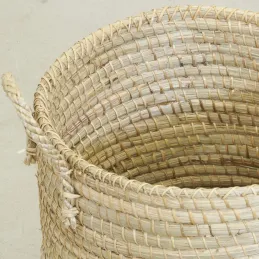 Ensemble 5 pièces de rangement en jonc