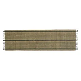 Linge de table en jonc naturel et noir