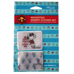 Set de 2 stickers réfléchissants Snoopy