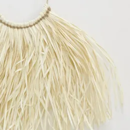 Décors muraux en palmier naturel et franges