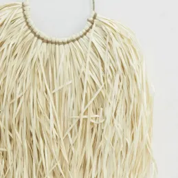 Décors muraux en palmier naturel et franges