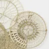 Décor mural 7 disques en jute et coton naturels