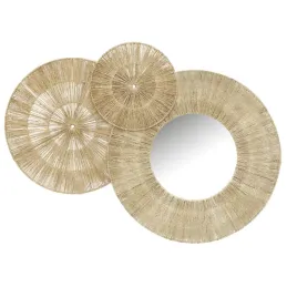 Décoration murale et miroir en jute