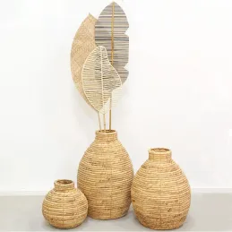 Vase jarre en jacinthe d'eau