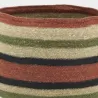 Cache-pots en jonc Terracota et Kaki