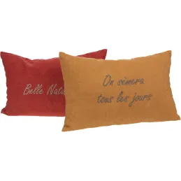 Coussin à message Nature 40 x 60 cm