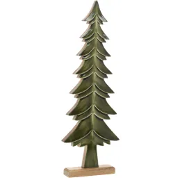 Sapins décoratifs en bois de manguier vert (Lot de 3)