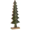 Sapins décoratifs en bois de manguier vert (Lot de 3)