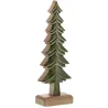Sapins décoratifs en bois de manguier vert (Lot de 3)