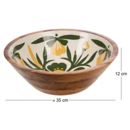 Saladier en bois de manguier 35 cm Sofia