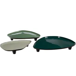 Plateaux en métal coloré Altitude (Lot de 3)