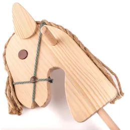 Cheval avec manche en bois Caballo