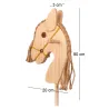 Cheval avec manche en bois Caballo