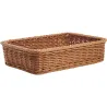 Manne en rotin synthétique marron