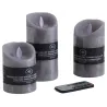 Coffret 3 bougies à LED parfumées avec télécommande