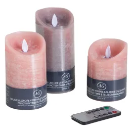 Coffret 3 bougies à LED parfumées avec télécommande