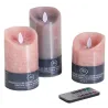 Coffret 3 bougies à LED parfumées avec télécommande