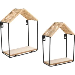 Etagères murales Maison (Lot de 2)