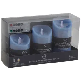 Coffret 3 bougies à LED parfumées avec télécommande